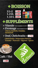 Menu In Dwich - Les boissons et suppléments