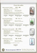 Menu Restaurant iida-Ya - Les sakés