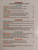 Menu Raphael'o pizzas - Les snacks, burgers, americains et hot dogs