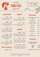 Menu Jugeote - La carte