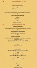 Carte et menu de La cigale et le fournil à Cousance — Les menus