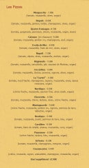Carte et menu de La cigale et le fournil à Cousance — Les pizzas