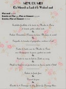 Menu Le Sissebisse - Le menu midi