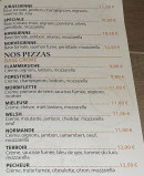 Menu Le Pizzaiolo - Les pizzas suite