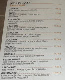 Menu Le Pizzaiolo - Les pizzas