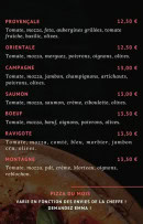 Carte et menu de Mia Pizza à Villers Farlay — Les pizzas suite