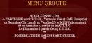 Menu Hôtel Richelieu - Le menu groupe