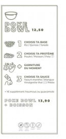 Menu GreenKafe - pokebowl