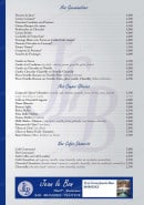 Menu Jean Le Bon - Les gourmandises, glaces, cafés et desserts 