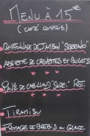 Menu Ô Bixtrot - Un exemple de menu du jour