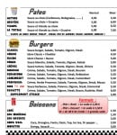 Menu Le combi - Les pâtes et burgers 