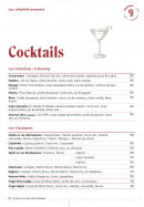 Menu Bonamour - Les cocktails