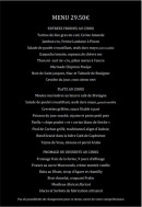 Menu Les Copains d'Abord - Menu 29.5€