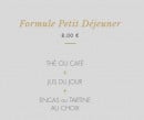 Menu Thaï-Time - La formule petit déjeuner 