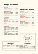 Carte et menu de L'orchestra à Mimizan — Les vins suite