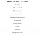 Carte et menu de Le fournil de Saint Geours à Saint Geours de Maremne — Les tartes