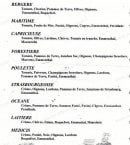 Menu Patrick pizza - Les pizzas: bergere, maritime, capricieuse...