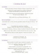 Menu Bistro Gnàc E Pause - L' ardoise du jour
