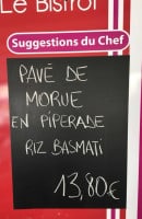 Carte et menu de Le Bistrot Vieux Boucau à Vieux Boucau les Bains — suggestions