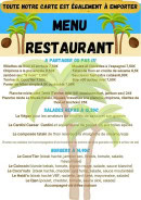 Menu Le Coco'tier - Les salades, burgers, ...