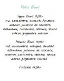 Carte et menu de Sandwicherie Moana à Vieux Boucau les Bains — Poke bowl