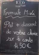 Menu La Strada - La formule