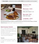 Menu La Côte d'Argent - Les menus et repas de groupes 