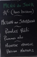 Menu Le Fair Play - Un exemple de menu du jour