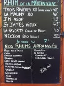 Menu La Guinguette Why not - Les rhums