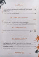 Menu La Playa - Poissons, canard, viandes,...
