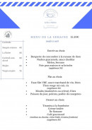 Carte et menu de Le Bar à Huitres à Biscarrosse Plage — Menu de la semaine
