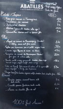 Menu L'Agave - Exemple de menu