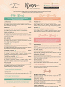 Menu Noosa - Les pokebowls, smoothies bowls, ...