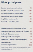 Menu Chez Lucette - Les plats