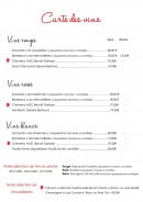 Menu Le Préma - Les vins 