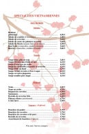 Menu Osaka - Les spécialités vietnamiennes