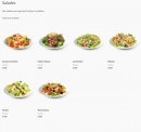 Menu Pizza 41 - Les salades