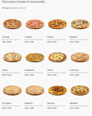 Menu Pizza 41 - les pizzas base tomate