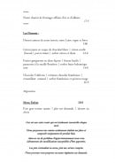 Menu Auberge de la Caillère - Desserts et menu enfant 