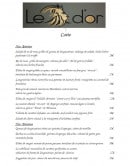 Menu Le Lion d'Or - Entrées et poissons 