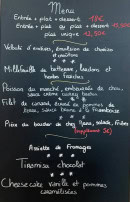 Menu Chez Blanche - Exemple de menu