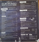Menu Crêperie du chateau - La carte