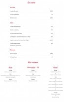 Menu Astrotel - Les plats à la carte et menus