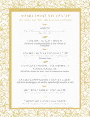 Carte et menu de Auberge le Beauharnais à La Ferte Beauharnais — Menu du réveillon