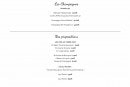 Menu Auberge Fontaine - Les champagnes et propositions 