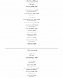 Menu Auberge Fontaine - Les vins blancs et rosés 