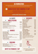 Menu Le Rhinocéros - La carte