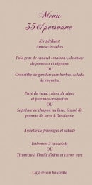 Menu Gy suis Gy reste - Menu 35€