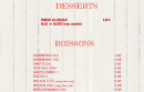 Carte et menu de Pizzeria Mont Pizza'Yolo à Mont Pres Chambord — Les desserts et boissons