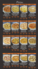Menu Hop'la Pizza - Les pizzas